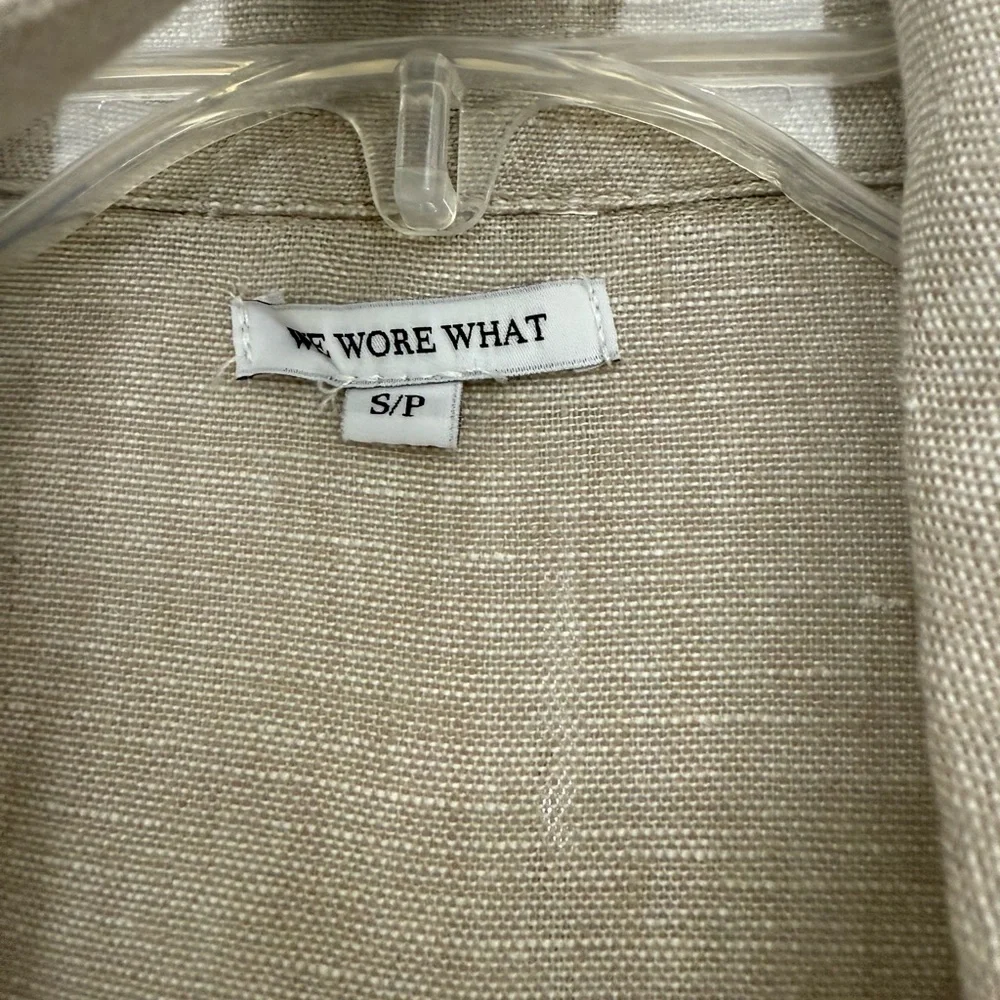 WeWoreWhat Beige Linen Jumpsuit - Picture 5 of 7